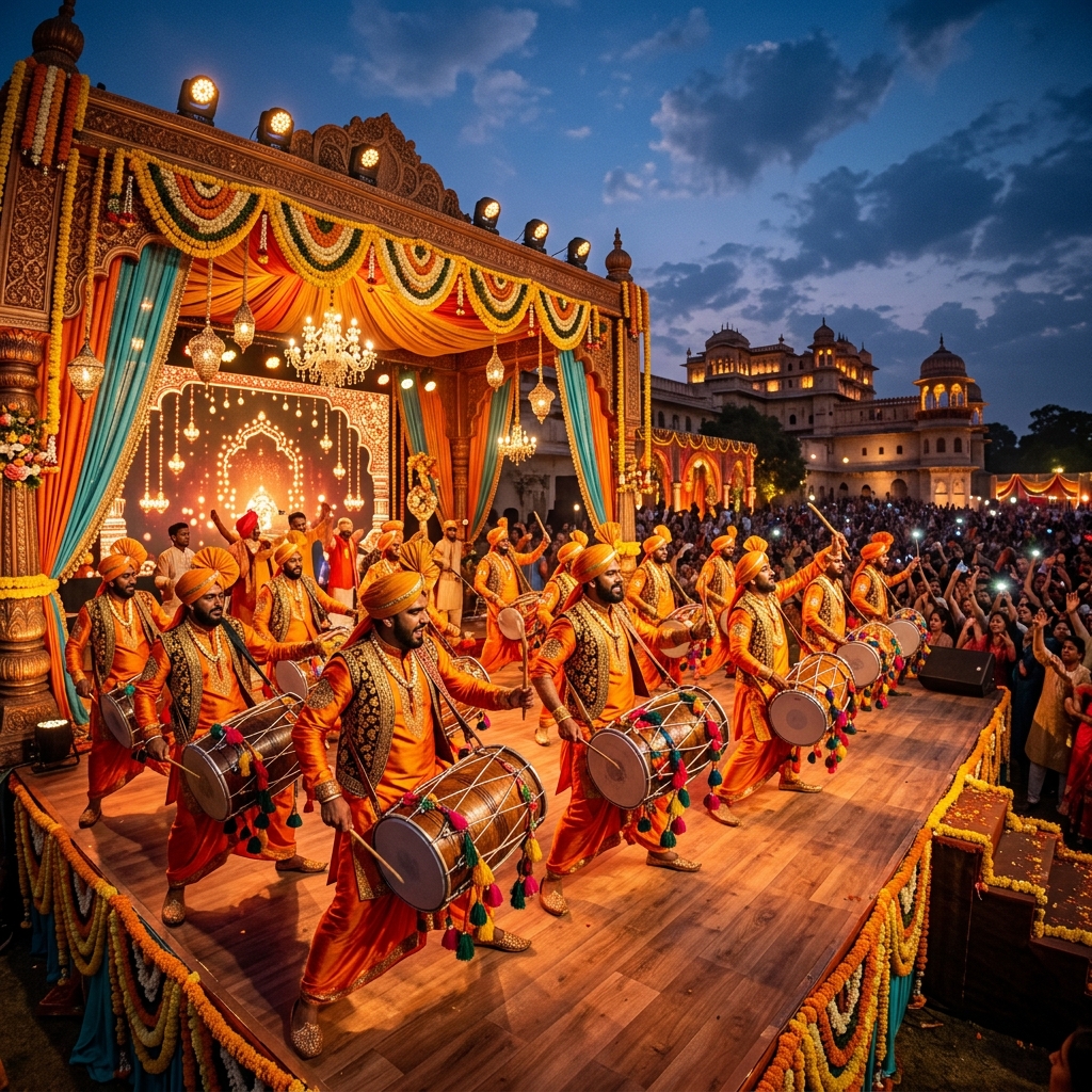 Shiva Dhol Player Performance